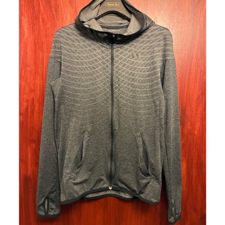 NIKE DRI-FIT ドライ サムホール フルジップパーカー チャコールグレー Mサイズ