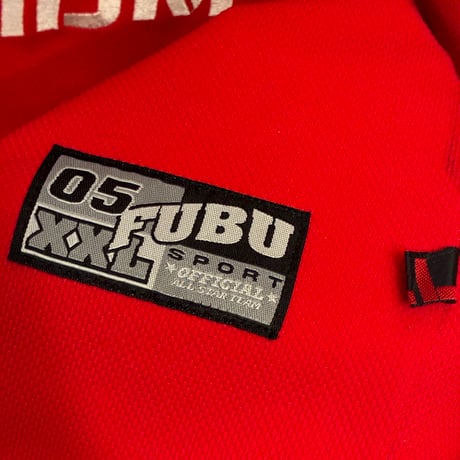 MADE IN KOREA製 90s～00s FUBU ベースボールジャージ レッド XXLサイズ