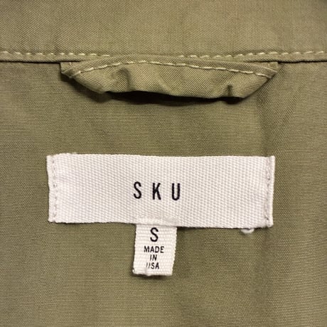 【JOURNAL STANDARD 取り扱い】 MADE IN USA製 SKU SAVE KHAKI UNITED コットン ハリントンジャケット オリーブ Sサイズ