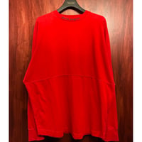 MADE IN PORTUGAL製 Palm Angels バックプリント 長袖Tシャツ レッド Lサイズ