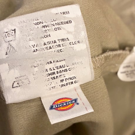 激レア MADE IN JAPAN製 PHENOMENON × DICKIES 2006年モデル「SOMETHING LIKE A PHENOMENON」半袖ワークシャツ ベージュ×パープル Lサイズ