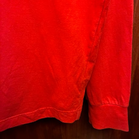 MADE IN PORTUGAL製 Palm Angels バックプリント 長袖Tシャツ レッド Lサイズ