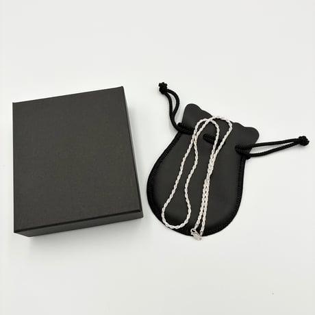★新品★ MADE IN JAPAN製 シルバー925 スクリューチェーンネックレス 45cm & ブレスレット 20cm セット シルバー 幅2.4mm