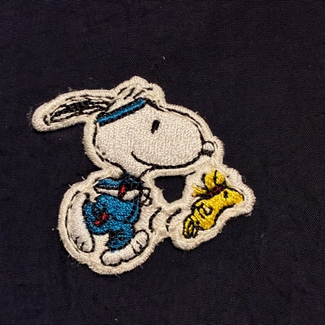 Levi's × PEANUTS SNOOPY 2020年コラボレーションモデル フルジップナイロンジャケット ブラック×ブルー Sサイズ