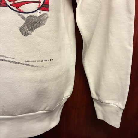 激レア MADE IN USA製 90s ONEITA × MLB MINNESOTA TWINS 1991年 WORLD CHAMPIONS 記念プリント スウェットトレーナー ホワイト Mサイズ