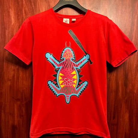 MADE IN JAPAN製 PHENOMENON 2008年モデル 半袖プリントTシャツ レッド Mサイズ