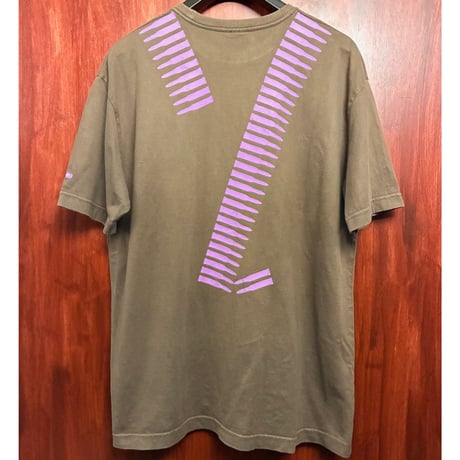 激レア SWAGGER 2007年モデル 「DYNA$TY」 バレットプリント 半袖プリントTシャツ ブラウン Lサイズ