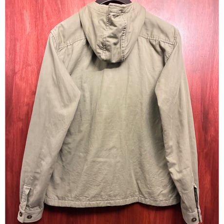 MADE IN ITALY製 WIM NEELS VETEMENTS DE SPORT フード付き フルジップコットンジャケット オリーブ 46サイズ