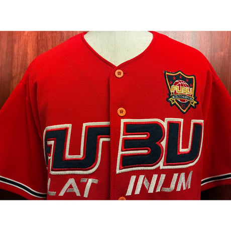 MADE IN KOREA製 90s～00s FUBU ベースボールジャージ レッド XXLサイズ