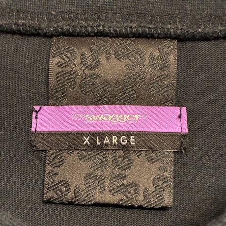 SWAGGER 長袖Vネックカットソー ブラック XLサイズ