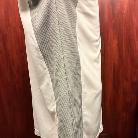 NIKE DRI-FIT メッシュ切り替え ドライTシャツ ホワイト×グレー XLサイズ