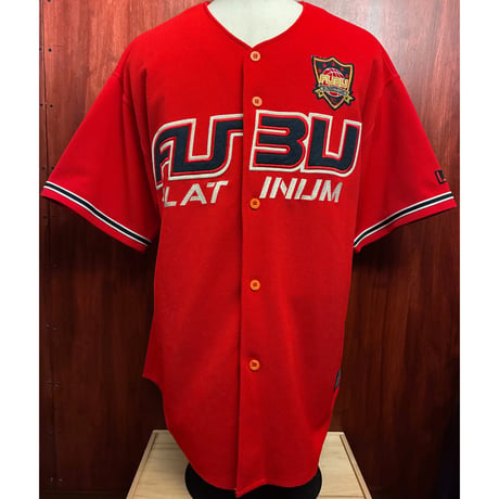 MADE IN KOREA製 90s～00s FUBU ベースボールジャージ レッド XXLサイズ