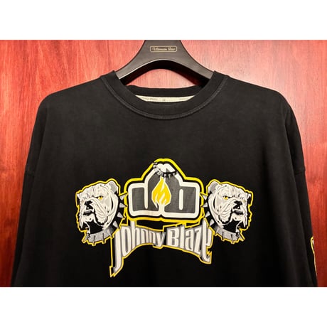 レア Johnny Blaze 長袖プリントTシャツ ブラック XLサイズ