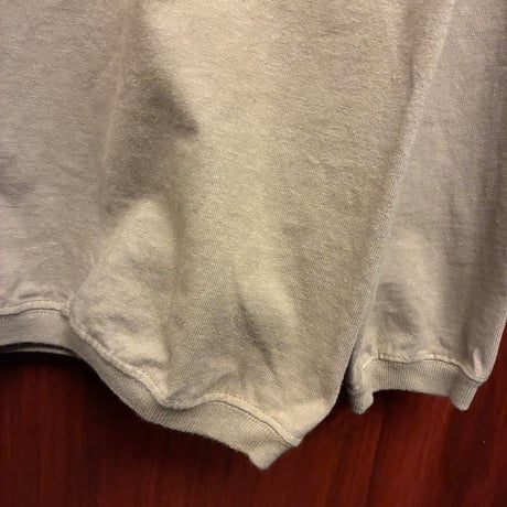 MADE IN USA製 Goodwear SOUTH GOODFIELD 長袖プリントTシャツ サンドベージュ Lサイズ