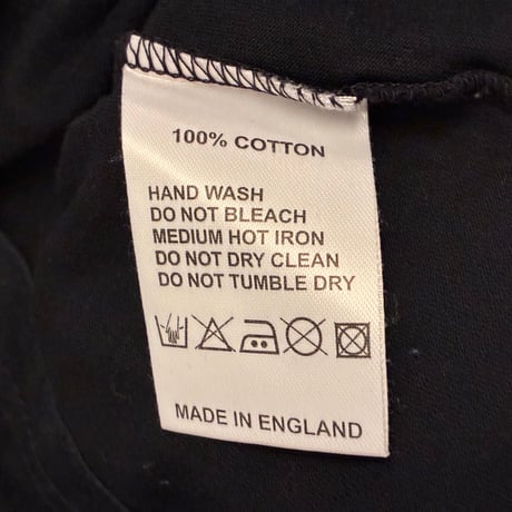 MADE IN ENGLAND製 SUNSPEL 長袖VネックTシャツ ブラック Sサイズ
