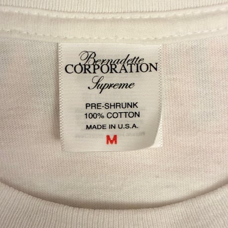 レア MADE IN USA製 SUPREME 2023SS Bernadette Corporation Money Tee プリントTシャツ ホワイト Mサイズ