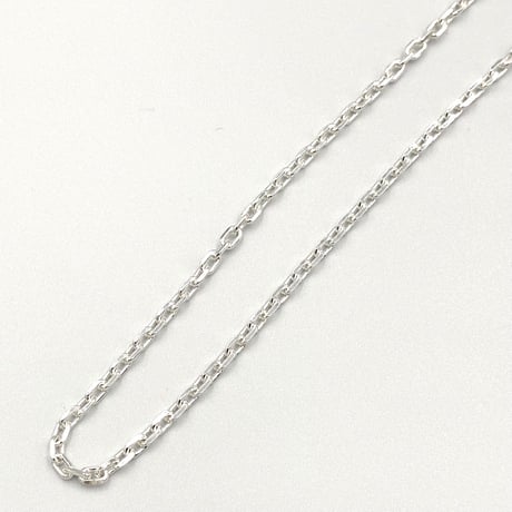 ★新品★ MADE IN JAPAN製 シルバー925 カットアズキチェーンネックレス 45cm ＆ ブレスレット20cm セット シルバー 幅2.6mm