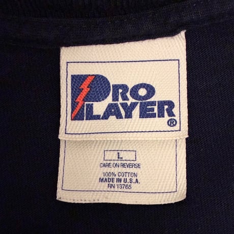 激レア MADE IN USA製 90s PRO PLAYER × MLB NEWYORK YANKEES 1996 DIVISION SERIES CHAMPS プリントTシャツ ネイビー Lサイズ