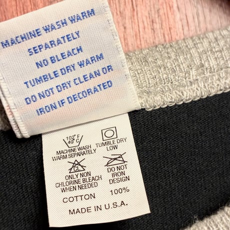 MADE IN USA製 Champion T1011 ラグランスリーブカットソー マルチカラー Mサイズ