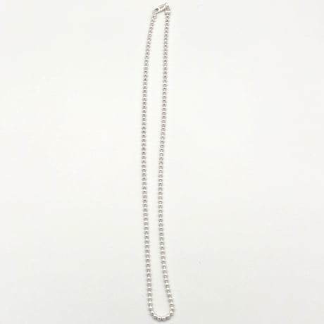 ★新品★ MADE IN JAPAN製 シルバー925 ボールチェーンネックレス 45cm & ブレスレット 20cm セット シルバー 幅2.6mm