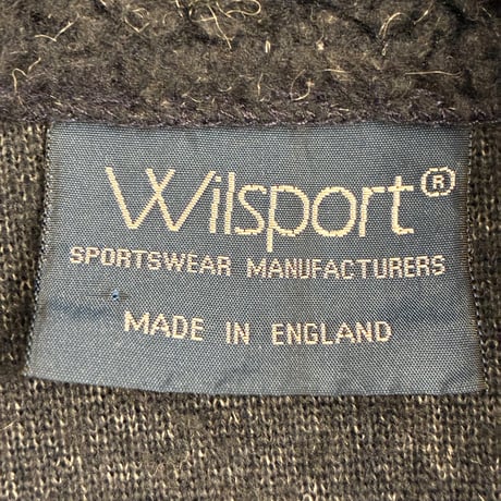 MADE IN ENGLAND製 90s Wilsport フルジップフリースジャケット ネイビー Mサイズ
