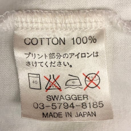 激レア 世界100着限定 MADE IN JAPAN製 SWAGGER × MARTHA COOPER SWAGGER STYLE SPECIAL LIMITED T-SHIRTS ホワイト Lサイズ