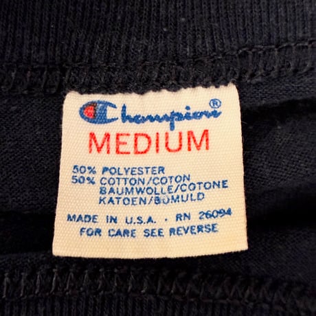激レア MADE IN USA製 80s Champion × MLB BOSTON RED SOX 1988 トリコタグ プリントTシャツ ネイビー Mサイズ