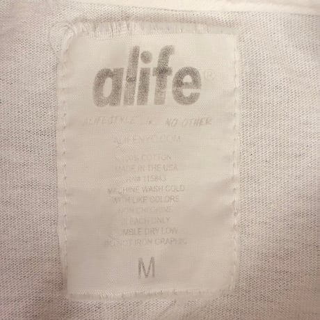 MADE IN USA製 ALIFE プリントTシャツ ホワイト Mサイズ