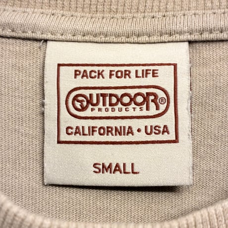 OUTDOOR PRODUCTS × MIFFY コラボレーション パイルワッペン 半袖Tシャツ ベージュ Sサイズ