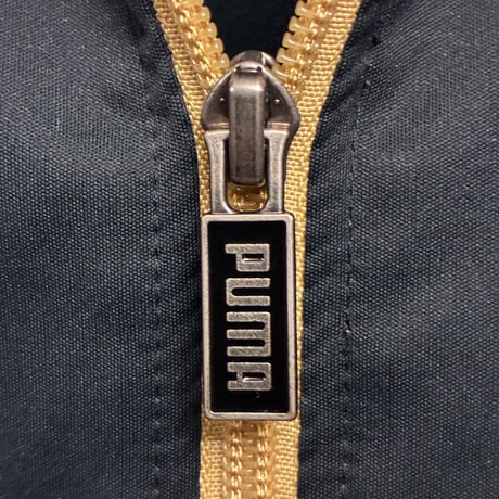 MADE IN JAPAN製 PUMA フルジップトラックジャケット ブラック×ホワイト Oサイズ