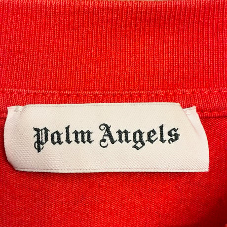 MADE IN PORTUGAL製 Palm Angels バックプリント 長袖Tシャツ レッド Lサイズ