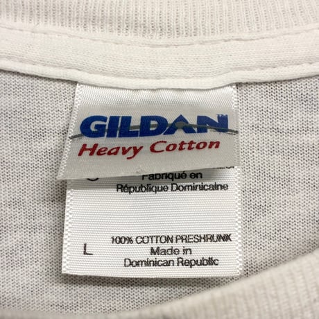 GILDAN Heavy Cottonボディ AMERICAN ORIGINAL Los Angeles 半袖プリントTシャツ アイボリー Lサイズ