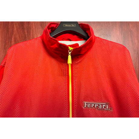 Ferrari GEARBOX OFFICIAL PRODUCT フルジップナイロンジャケット レッド Lサイズ