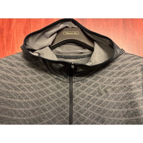 NIKE DRI-FIT ドライ サムホール フルジップパーカー チャコールグレー Mサイズ