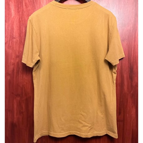 THE SHOP TK 半袖プリントTシャツ キャメル Lサイズ