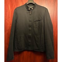 MADE IN ENGLAND製 RUPERT DAVID フルジップコットンライダースジャケット ブラック 2サイズ