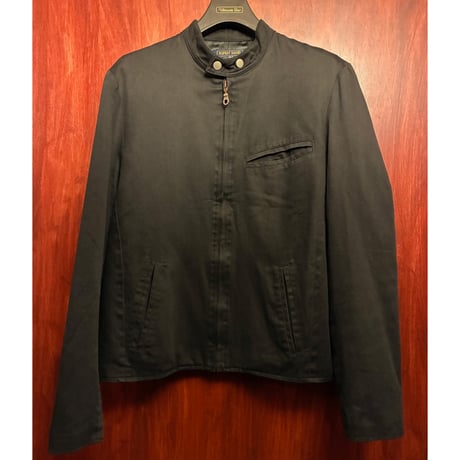 MADE IN ENGLAND製 RUPERT DAVID フルジップコットンライダースジャケット ブラック 2サイズ