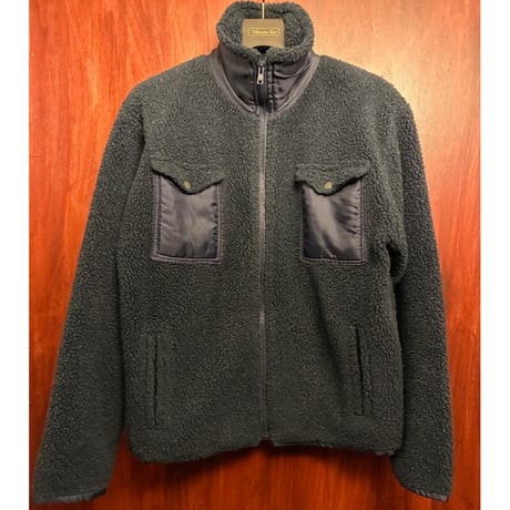 MADE IN ENGLAND製 90s Wilsport フルジップフリースジャケット ネイビー Mサイズ