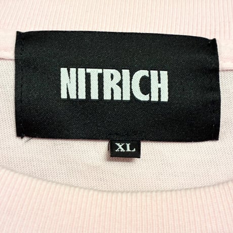 激レア NITRICH NITRO MICROPHONE UNDERGROUND 半袖プリントTシャツ ピンク XLサイズ