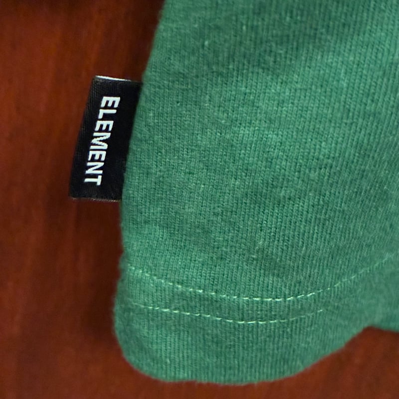 ELEMENT × PUBLIC ENEMY 立体プリント 長袖ラグランスリーブカットソー