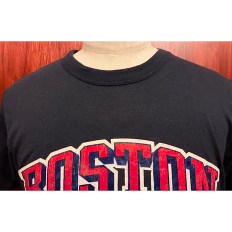 激レア MADE IN USA製 80s Champion × MLB BOSTON RED SOX 1988 トリコタグ プリントTシャツ ネイビー Mサイズ