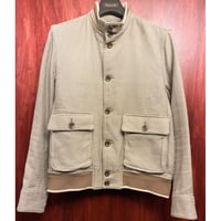 MADE IN JAPAN製 ESTNATION 編み込み コットンジャケット ベージュ Lサイズ