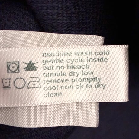 MADE IN USA製 three dots 長袖カットソー ネイビー Sサイズ