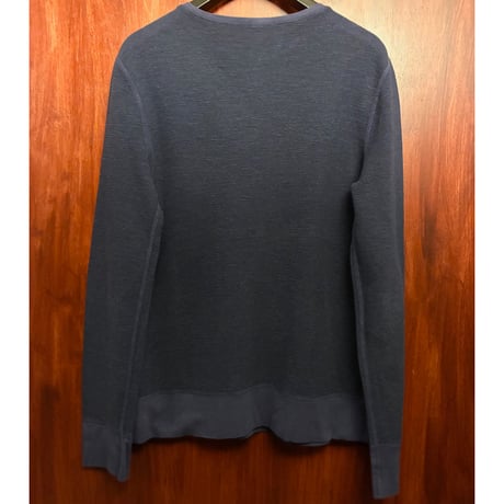 MADE IN USA製 three dots 長袖カットソー ネイビー Sサイズ