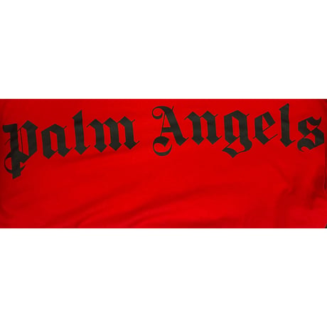 MADE IN PORTUGAL製 Palm Angels バックプリント 長袖Tシャツ レッド Lサイズ