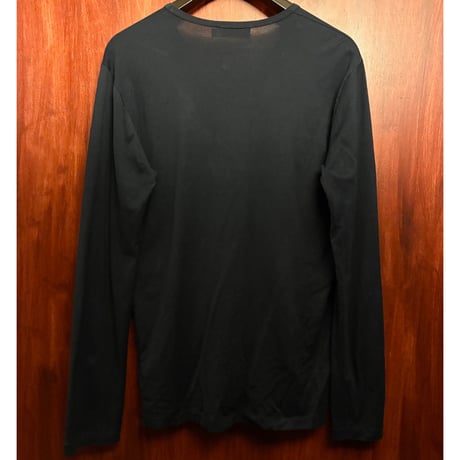 MADE IN ENGLAND製 SUNSPEL 長袖VネックTシャツ ネイビー Mサイズ