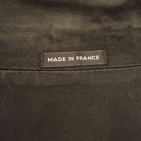 MADE IN FRANCE製 agnes b. コットン ハリントンジャケット ブラック 2サイズ