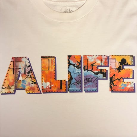 MADE IN USA製 ALIFE プリントTシャツ ホワイト Mサイズ