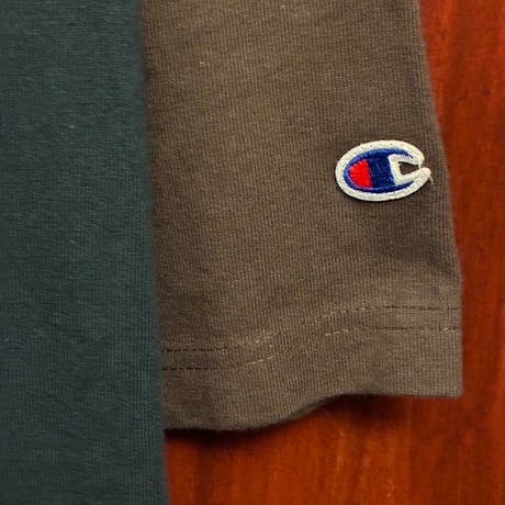 MADE IN USA製 Champion T1011 ラグランスリーブカットソー マルチカラー Mサイズ