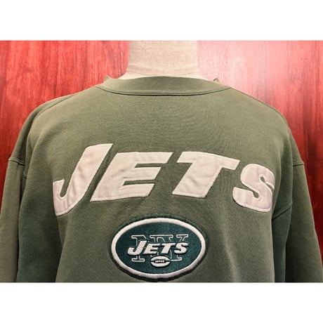 レア DID WORLD × NFL NEW YORK JETS 刺繡入り スウェットトレーナー グリーン